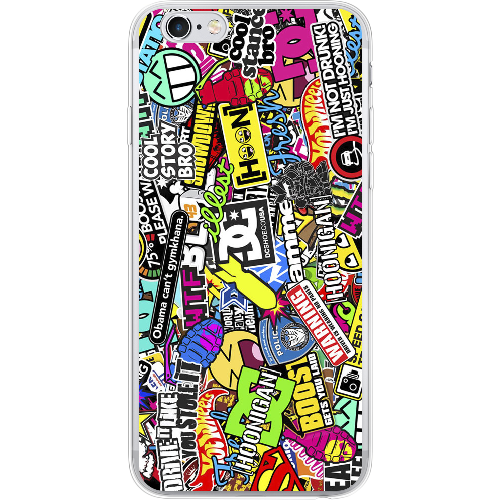 Чехол Boxface iPhone 6 Multicolored Inscriptions