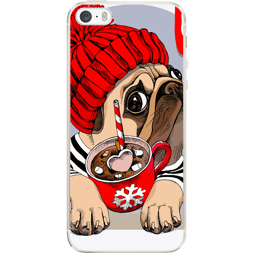 Чехол BoxFace iPhone 5 5S 5SE Winter Puggy