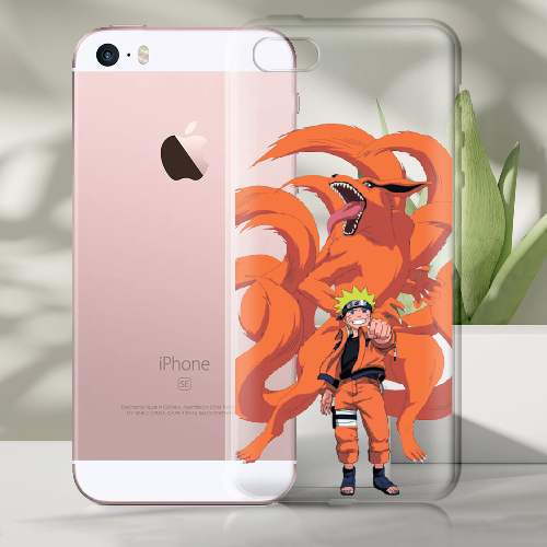 Чехол BoxFace iPhone 5 5S 5SE Naruto and Kurama
