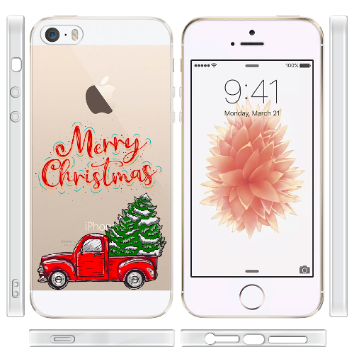 Чехол BoxFace iPhone 5 5S 5SE Holiday Car Merry Christmas