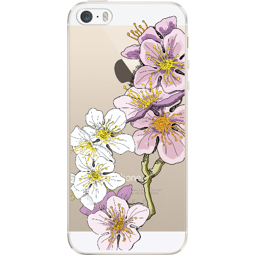 Чехол BoxFace iPhone 5 5S 5SE Cherry Blossom