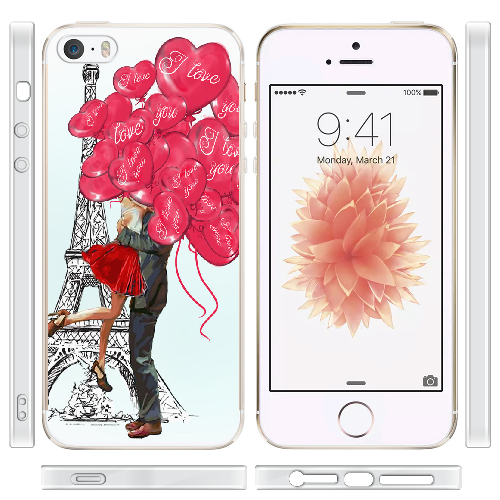 Чехол BoxFace iPhone 5 5S 5SE Love in Paris
