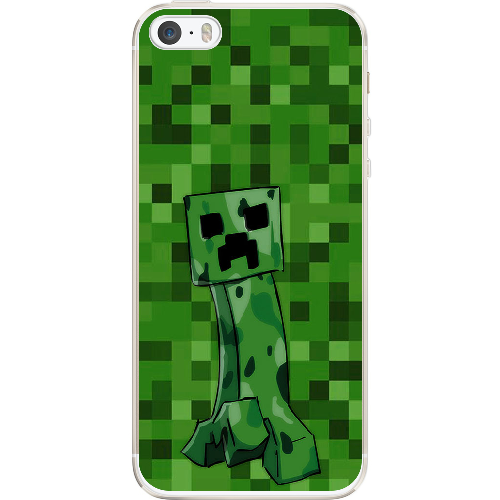 Чехол BoxFace iPhone 5 5S 5SE Minecraft Creeper
