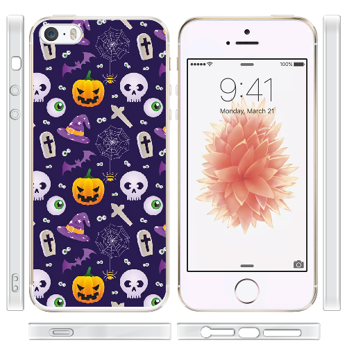 Чехол BoxFace iPhone 5 5S 5SE Halloween Purple Mood