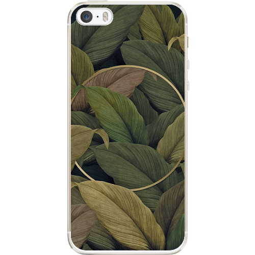 Чехол BoxFace iPhone 5 5S 5SE Green Leaf