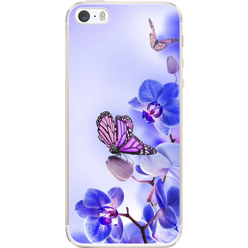 Чехол BoxFace iPhone 5 5S 5SE Orchids and Butterflies