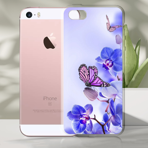 Чехол BoxFace iPhone 5 5S 5SE Orchids and Butterflies