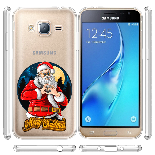 Чехол BoxFace Samsung J320 Galaxy J3 Cool Santa and heart