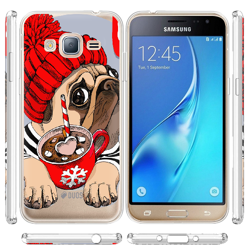 Чехол BoxFace Samsung J320 Galaxy J3 Winter Puggy