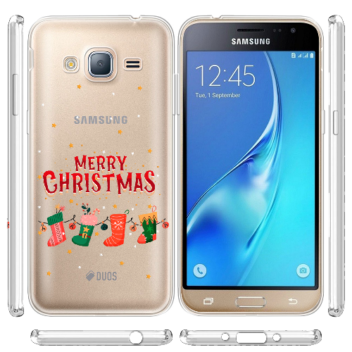 Чехол BoxFace Samsung J320 Galaxy J3 Рождественские Носки