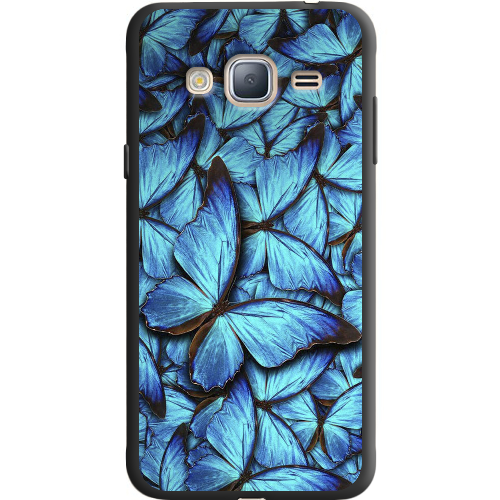 Чехол BoxFace Samsung J320 Galaxy J3 лазурные бабочки