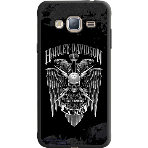 Чехол BoxFace Samsung J320 Galaxy J3 Harley Davidson skull and eagles