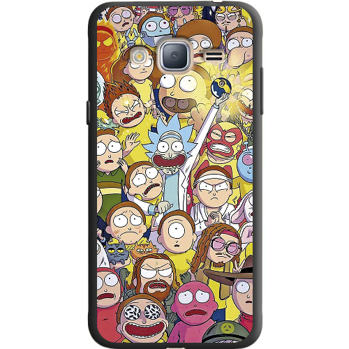 Чехол BoxFace Samsung J320 Galaxy J3 Rick and Morty все герои