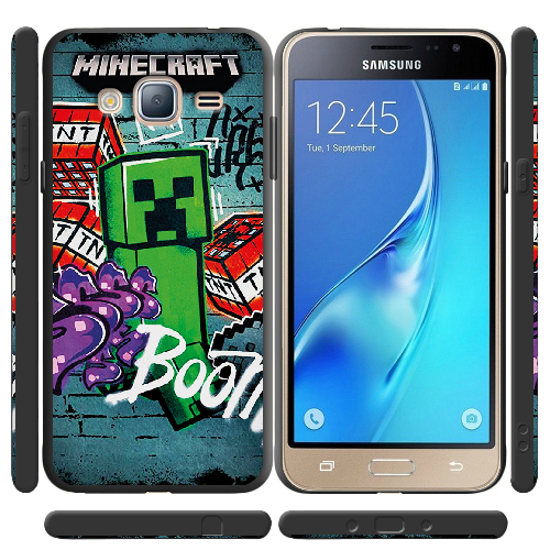 Чехол BoxFace Samsung J320 Galaxy J3 Minecraft Graffiti