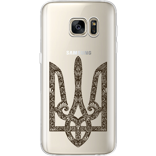 Чехол BoxFace Samsung G930 Galaxy S7 Ukrainian Black Trident