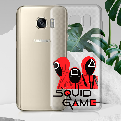 Чехол BoxFace Samsung G930 Galaxy S7 siquid game люди в красном