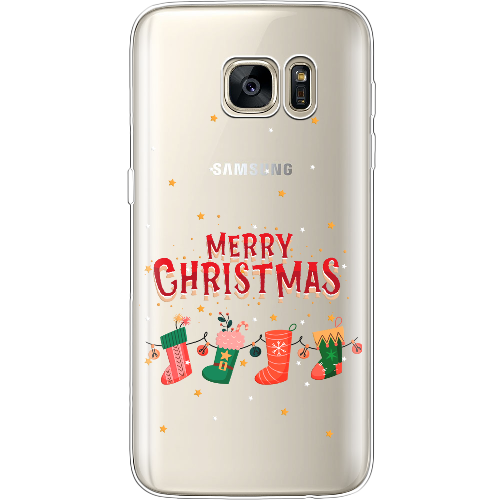 Чехол BoxFace Samsung G930 Galaxy S7 Рождественские Носки
