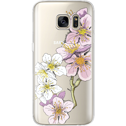 Чехол BoxFace Samsung G930 Galaxy S7 Cherry Blossom
