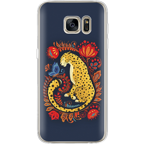 Чехол BoxFace Samsung G930 Galaxy S7 Petrykivka Leopard