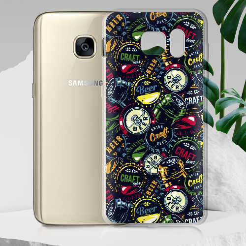 Чехол BoxFace Samsung G930 Galaxy S7 Bottle Caps