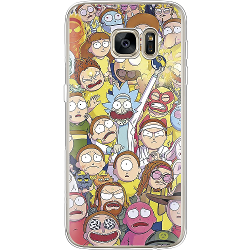 Чехол BoxFace Samsung G930 Galaxy S7 Rick and Morty все герои