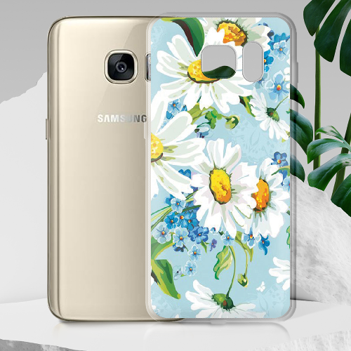Чехол BoxFace Samsung G930 Galaxy S7 букет ромашек