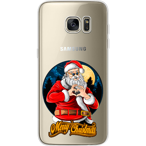 Чехол BoxFace Samsung G935 Galaxy S7 Edge Cool Santa and heart