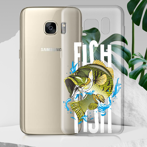 Чехол BoxFace Samsung G935 Galaxy S7 Edge Bass fish