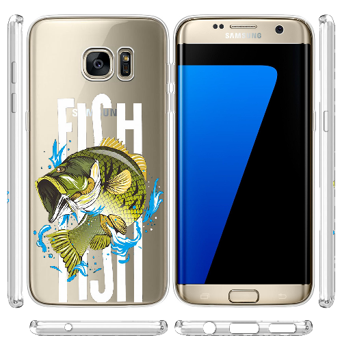 Чехол BoxFace Samsung G935 Galaxy S7 Edge Bass fish