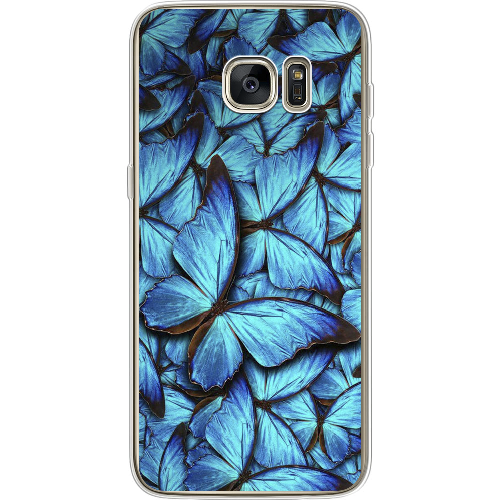 Чехол BoxFace Samsung G935 Galaxy S7 Edge лазурные бабочки
