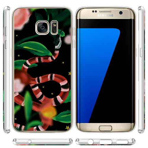 Чехол BoxFace Samsung G935 Galaxy S7 Edge Red Snake