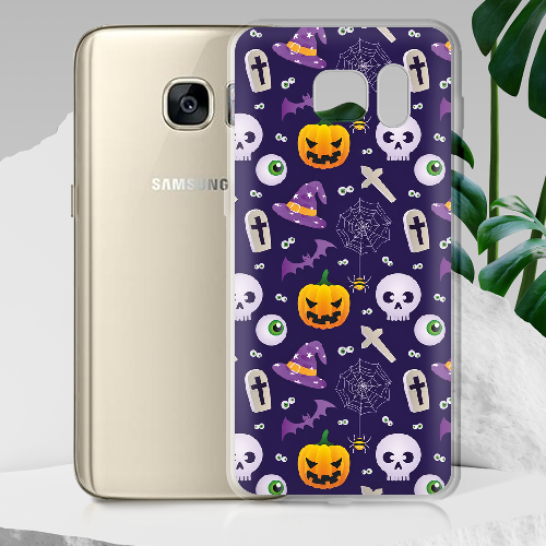 Чехол BoxFace Samsung G935 Galaxy S7 Edge Halloween Purple Mood