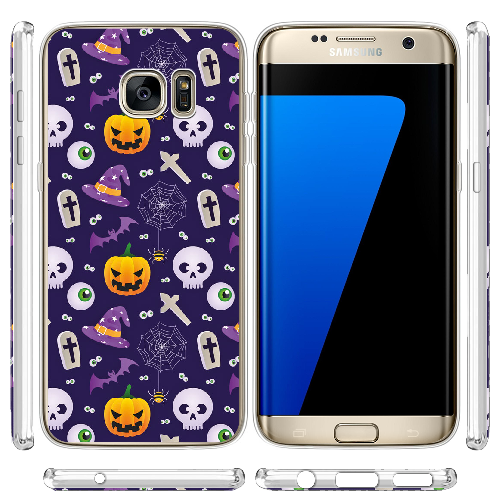 Чехол BoxFace Samsung G935 Galaxy S7 Edge Halloween Purple Mood
