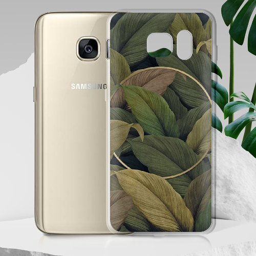Чехол BoxFace Samsung G935 Galaxy S7 Edge Green Leaf