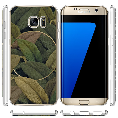 Чехол BoxFace Samsung G935 Galaxy S7 Edge Green Leaf