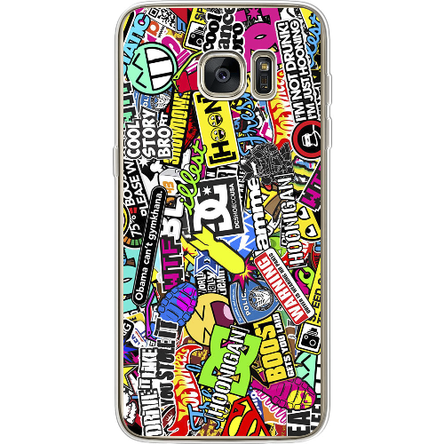 Чехол BoxFace Samsung G935 Galaxy S7 Edge Multicolored Inscriptions