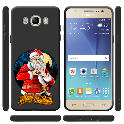 Чехол BoxFace Samsung J510 Galaxy J5 2016 Cool Santa and heart