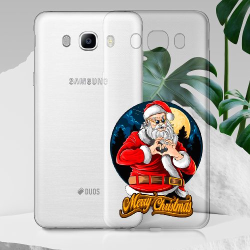 Чехол BoxFace Samsung J510 Galaxy J5 2016 Cool Santa and heart