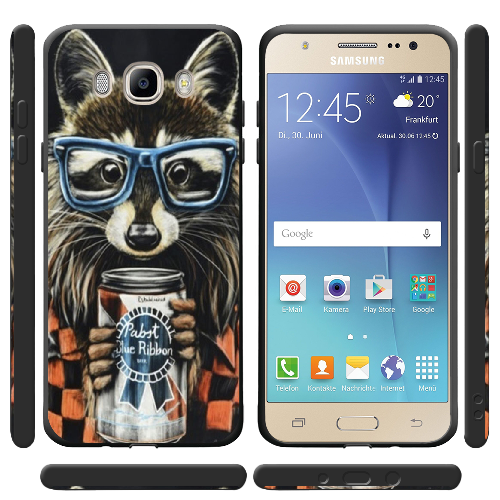 Чехол BoxFace Samsung J510 Galaxy J5 2016 Енот с банкой