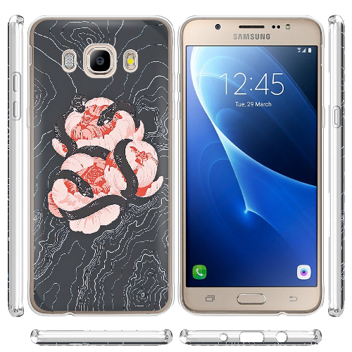 Чехол BoxFace Samsung J510 Galaxy J5 2016 Snake Rose