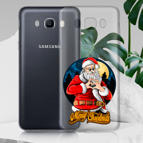 Чехол BoxFace Samsung J710 Galaxy J7 2016 Cool Santa and heart