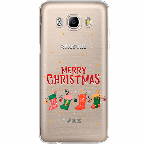 Чехол BoxFace Samsung J710 Galaxy J7 2016 Рождественские Носки