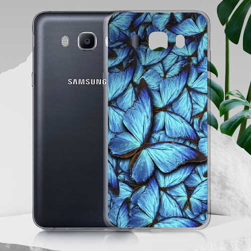 Чехол BoxFace Samsung J710 Galaxy J7 2016 лазурные бабочки