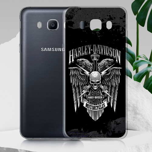 Чехол BoxFace Samsung J710 Galaxy J7 2016 Harley Davidson skull and eagles