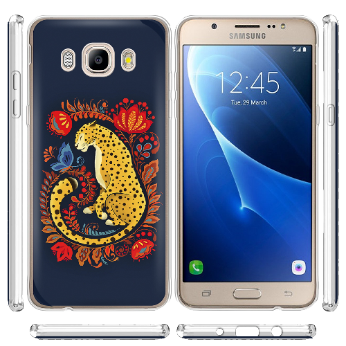 Чехол BoxFace Samsung J710 Galaxy J7 2016 Petrykivka Leopard