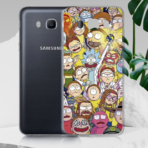 Чехол BoxFace Samsung J710 Galaxy J7 2016 Rick and Morty все герои