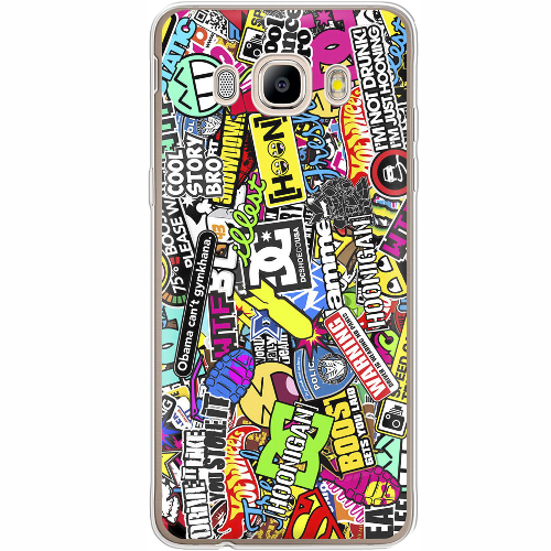 Чехол BoxFace Samsung J710 Galaxy J7 2016 Multicolored Inscriptions