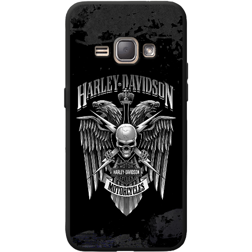 Чехол BoxFace Samsung J120H Galaxy J1 2016 Harley Davidson skull and eagles