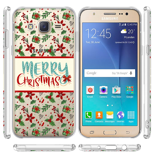 Чехол BoxFace Samsung J500H Galaxy J5 Vintage Christmas Congratulation