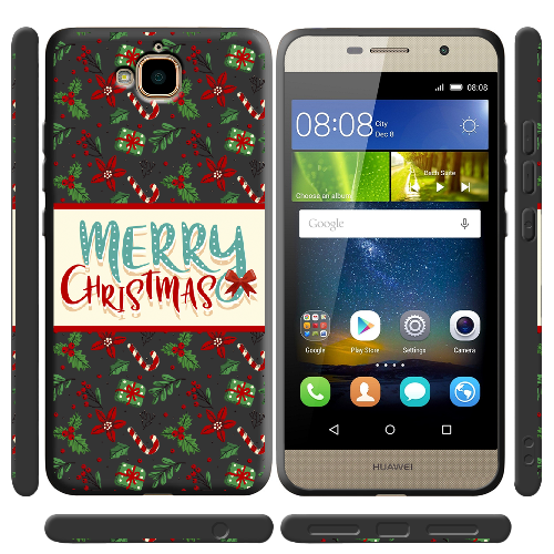 Чехол Boxface Huawei Y6 Pro Vintage Christmas Congratulation